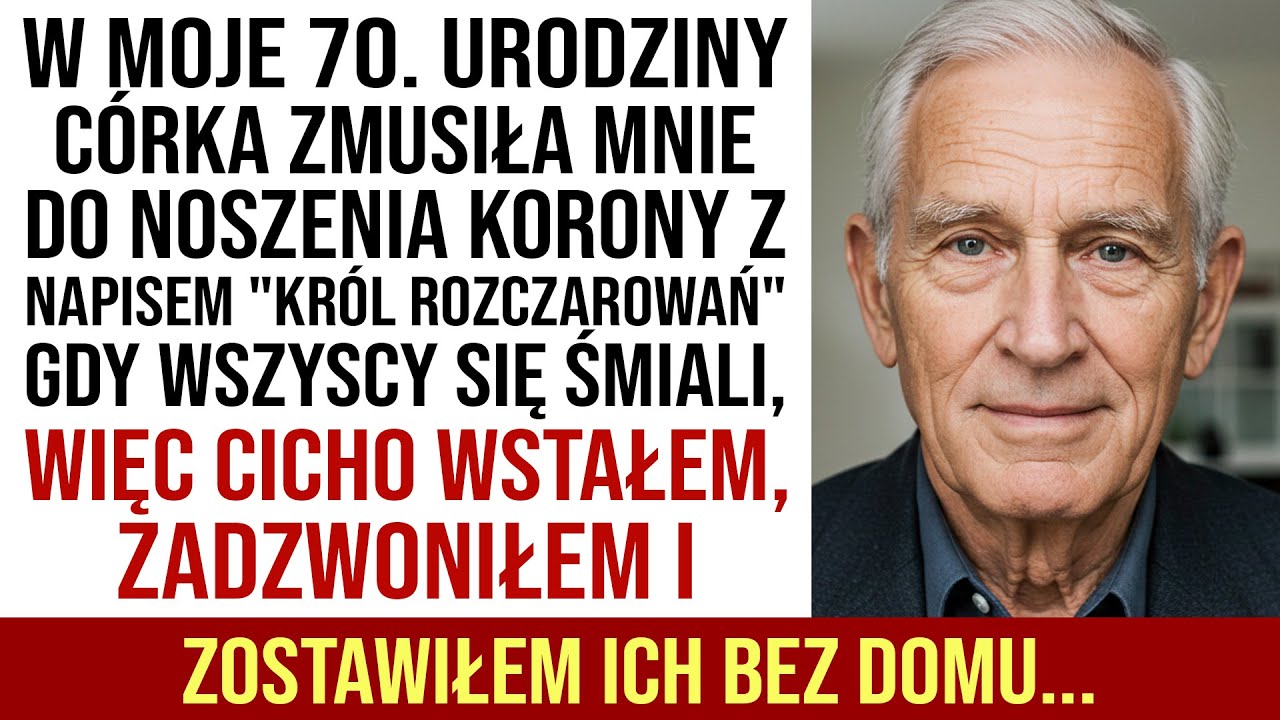 W Moje 70. Urodziny Córka Dała Mi Koronę Z Napisem 