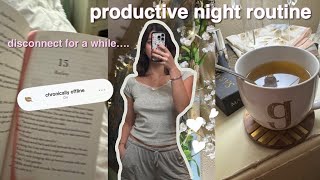 how to fully DISCONNECT before bed | productive night routine (no phone)