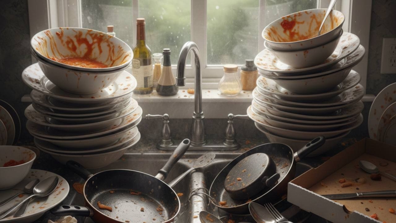 dishwashing whisper : Before the Last Light Fades ✨ | Dishwashing at Dusk