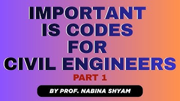 IS Codes Part 1 | Important Indian Standard Codes for Civil Engineers | Building Construction Basics