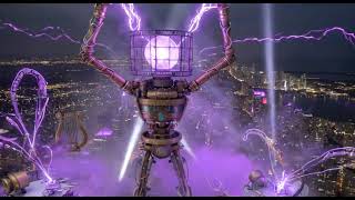 hrm capacitance of this power flare made this purple beams of lighs