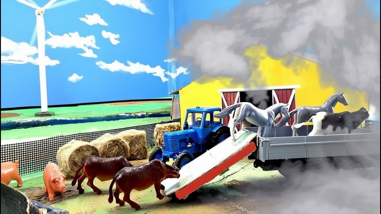 Срочная эвакуация животных из фермы.