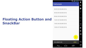 Floating Action Button and Snackbar