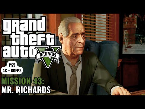 GTA 5 Mission 43 Mr Richards Gold Medal PS5 4K 60FPS 