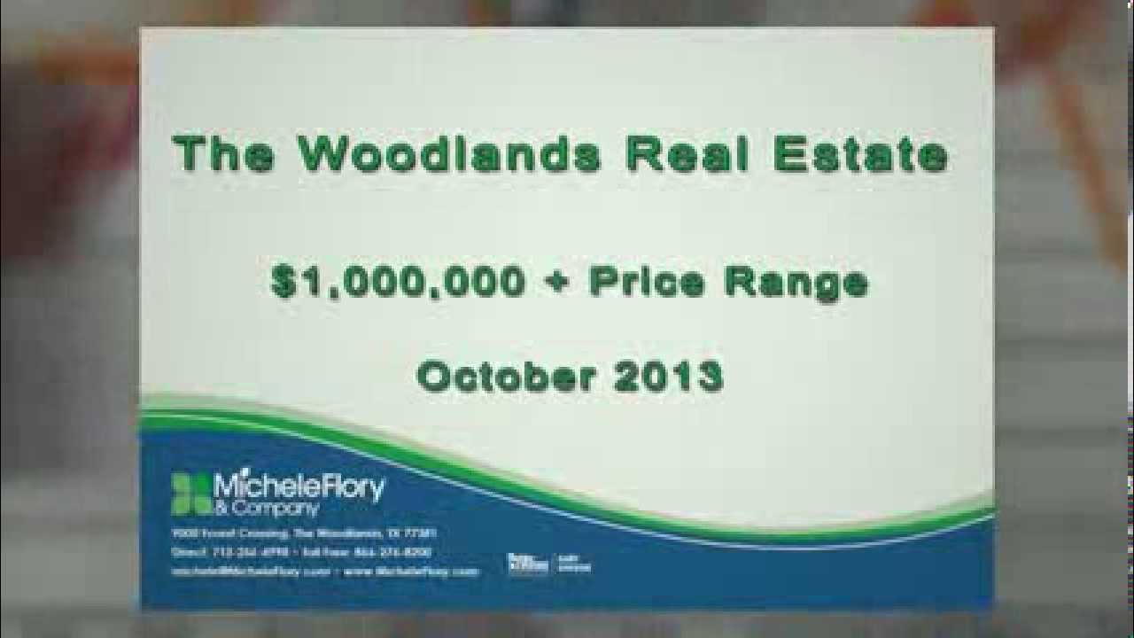 The Woodlands Real Estate October 2013 1 Million Plus List Price YouTube