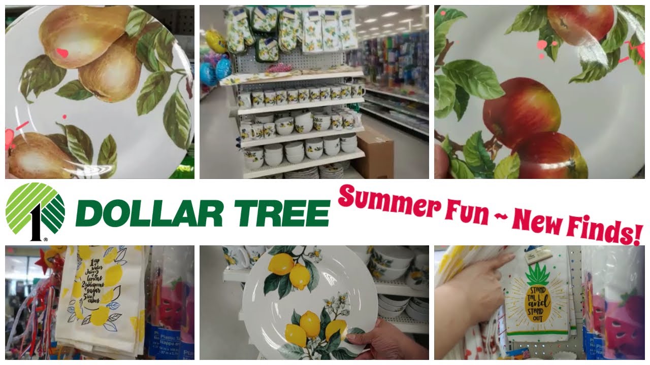 DOLLAR TREE NEW" Summer Decor & Aisle Shopping Lemon Plates are Back