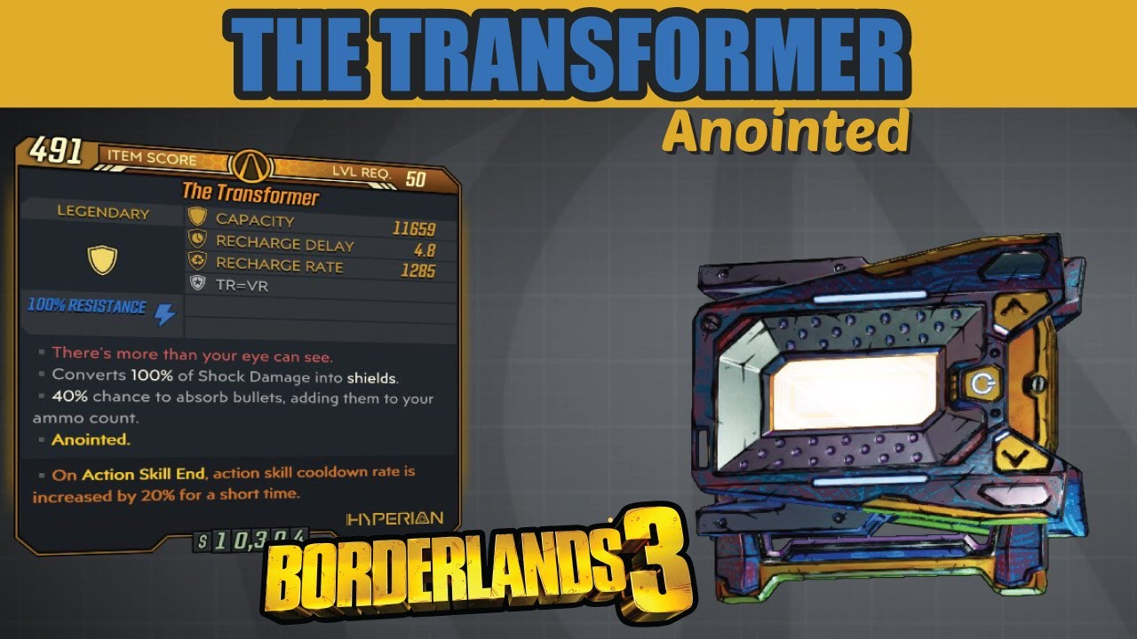 BORDERLANDS 3 😎 HOW TO FARM THE TRANSFORMER ANOINTED 🎮 YouTube