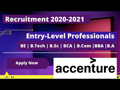 Accenture Off Campus Drive For 2021 Batch | Accenture Recruitment 2020 | Accenture Hiring 2022 Batch