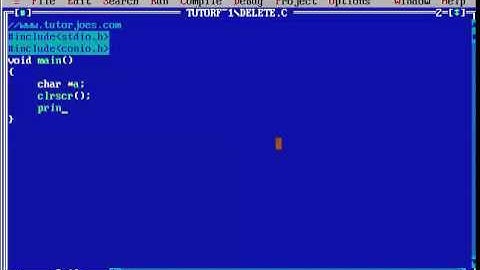 Deleting File Using C Program Tamil