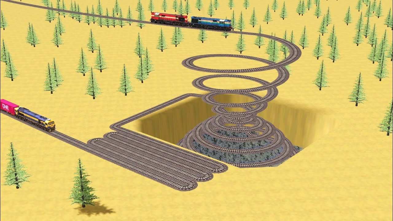 DIAMOND CROSSIN SLIDE SNAKE🐍TRACKS  RISKY BUMPY TRACK RAILROAD RAILWORK BEANG DRIVE 