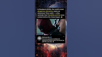 In Deadpool (2016), the world’s most dangerous mercenary wears an Adventure Time watch