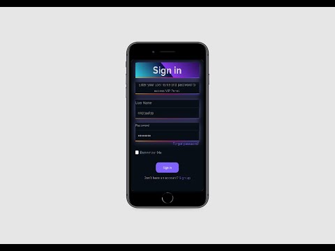 Simple Responsive Signup