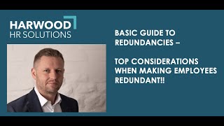Basic Guide to Redundancies
