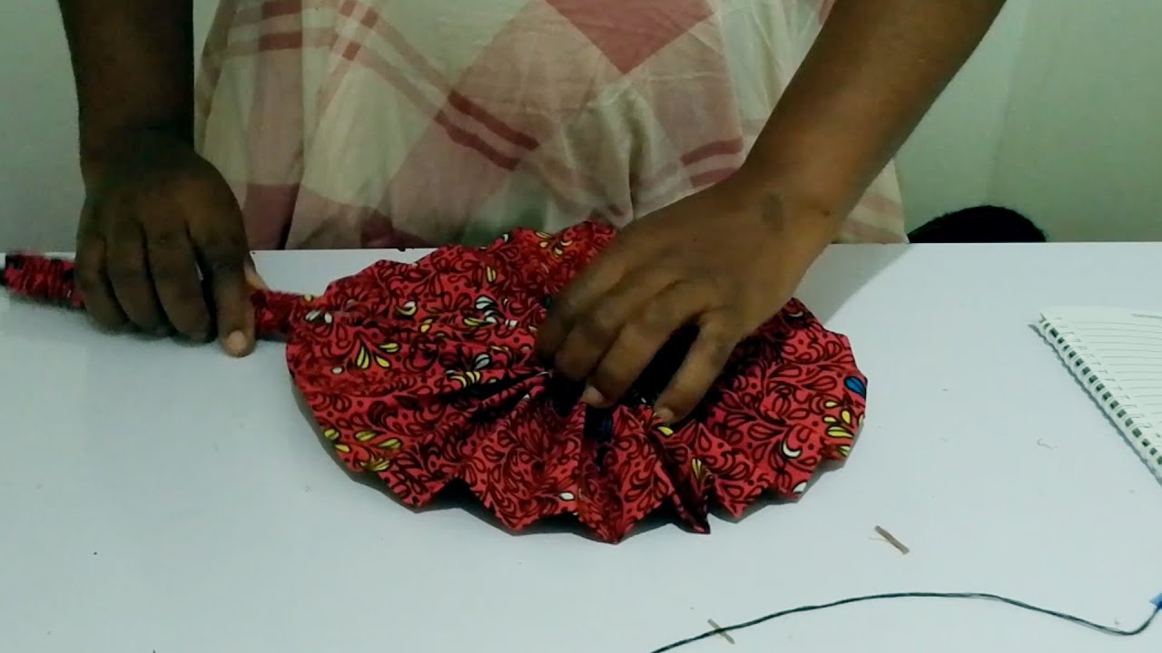TRENDING ANKARA HAND FAN TUTORIAL FROM  SKELETON TO DESIGN
