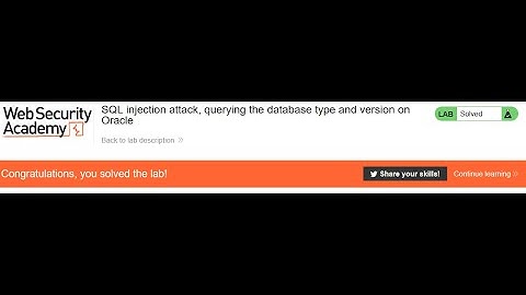 SQL-Injection attack, querying the database type and version on Oracle