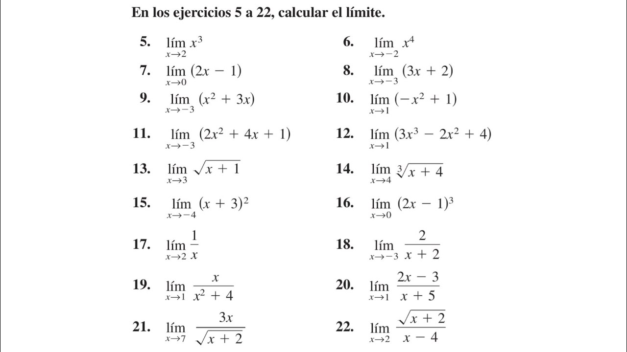 1.3. Ejercicio 5 a 22 (pág. 67. Ron Larson & Bruce H. Edwards. CÁLCULO 9na Edición) 