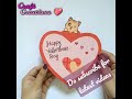 DIY cute Valentine&#39;s day card #shorts