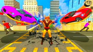 Scary Lion Crime City Attack Android Mobial Game Kill The Police And destroy The Cars screenshot 2