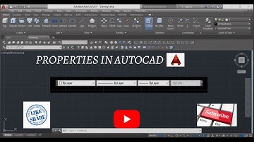 AutoCAD - how to use PROPERTIES toolbar in AUTOCAD | learn autocad free