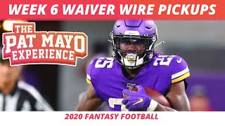 2020 Week 6 Waiver Wire Pickup Rankings, NFL Injury Report — 2020 Fantasy Football Adds
