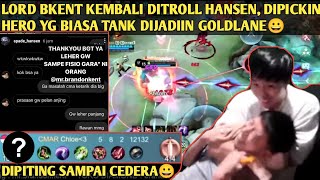 BKENT KEMBALI DITROLL HANSEN, DIPICKIN HERO YG BIASA TANK DIJADIIN GOLDLANER | DIPITING AMPE CEDERA😀