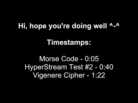 CTFLearn Solutions - Morse Code | HyperStream Test #2 | Vigenere Cipher