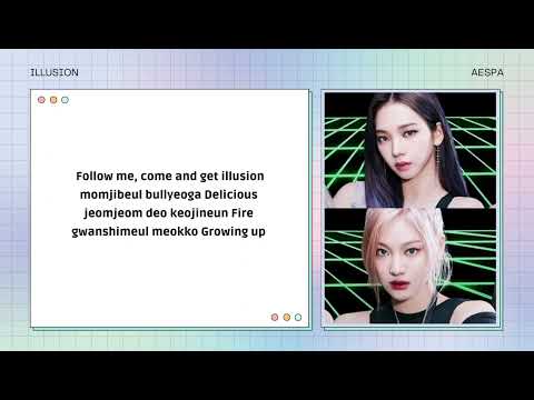Aespa Illusion Easy Lyrics - aespa 에스파 '도깨비불 (Illusion)' Lyrics