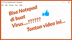 Cara Membuat Virus Dengan Notepad dan Cara Mengatasinya - Durasi: 6.26. 