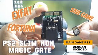 Nyobain Main Game Ps2 lewat MX4SIO MicroSD di PS2 Slim Non Magic Gate MC Boot Fortuna, Gran Turismo