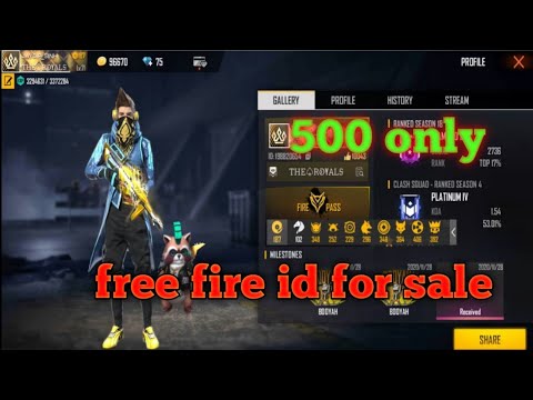 Pro Player Id In Cheap Rate Best Id Under 500 Op Id For Sale Id Sell No 142 Free Fire Youtube