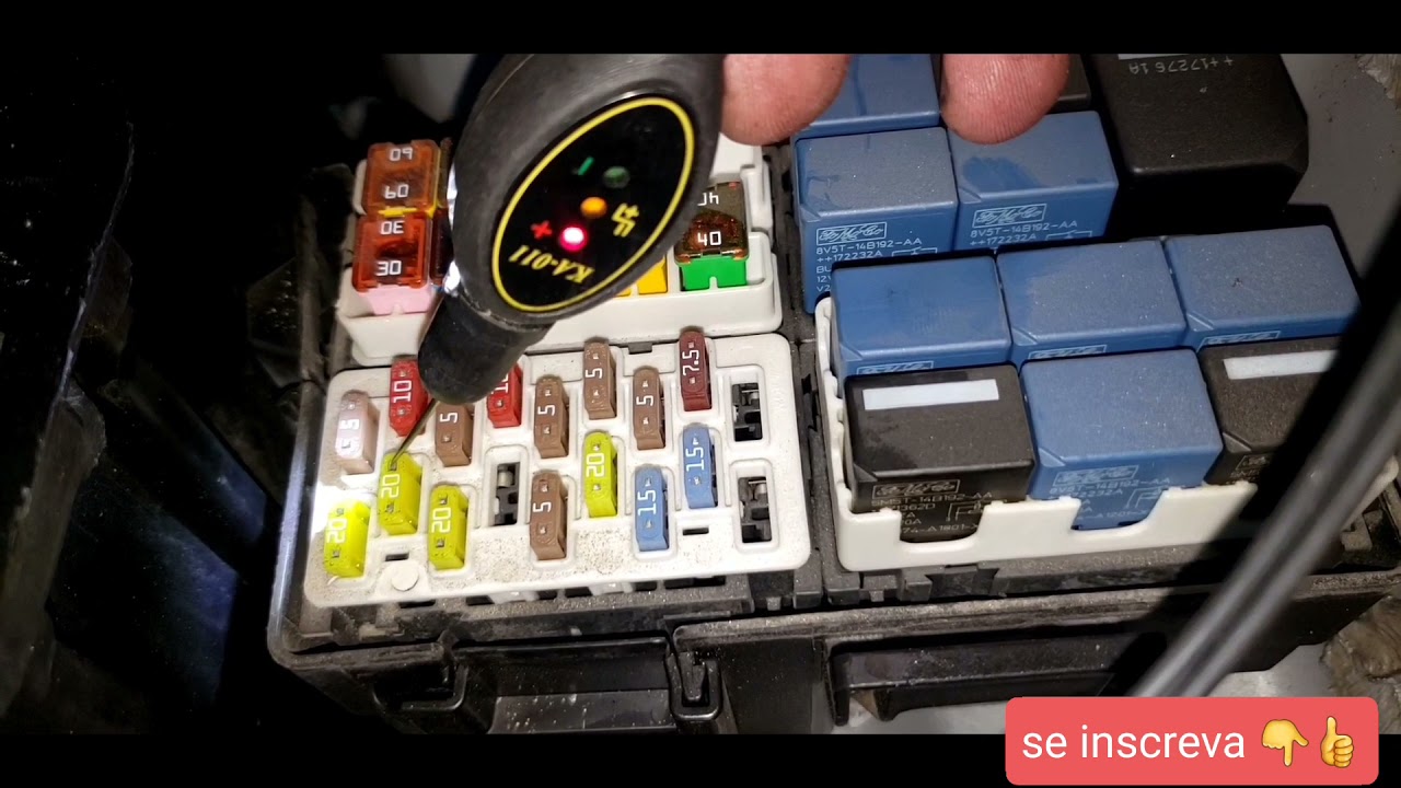 Fusível e Relé da bomba de combustível ( Ford Ka 3 cilindros) Localização 👆