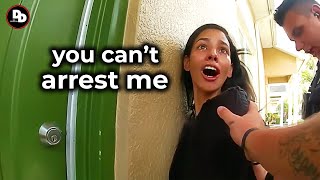 When Entitled Girl Decides To Make Things 100X Worse | Karens Getting Arrested By Police #97