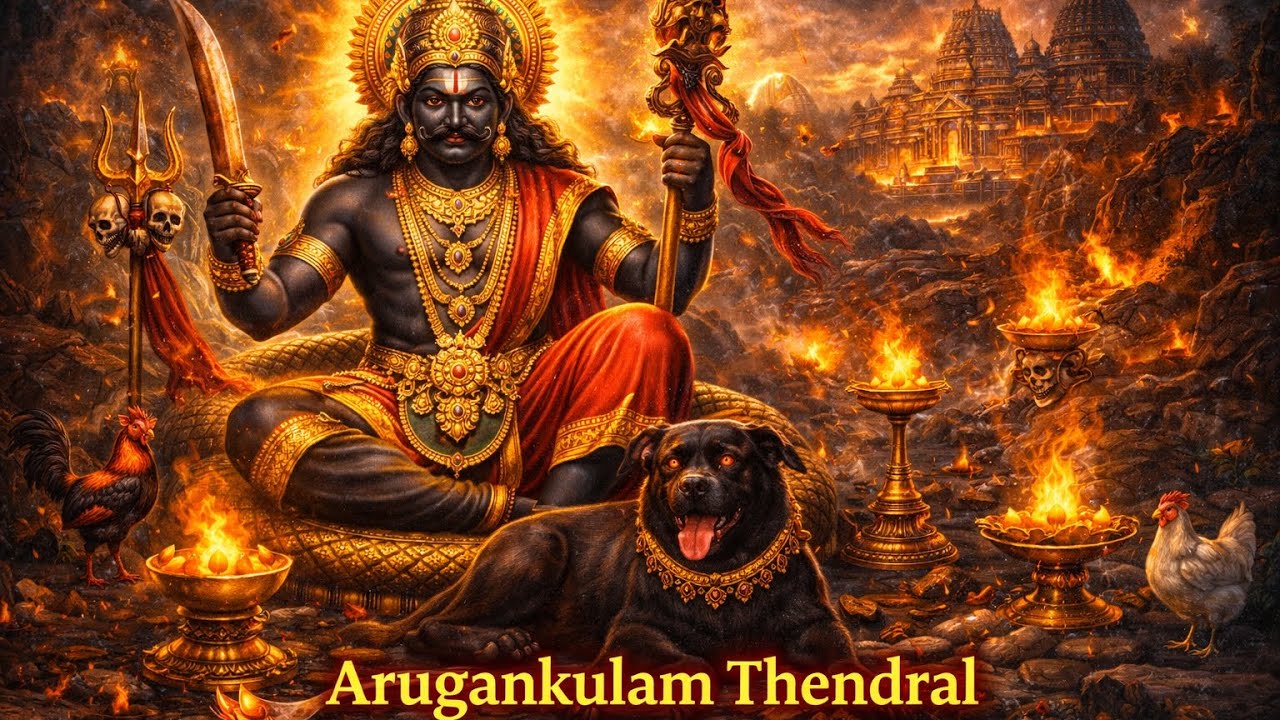 அங்கே இடி முழங்குது கருப்பசாமி தங்க கவசம் மின்னுது| கருப்பசாமி பாடல்|அருகன்குளம் தென்றல் 💞