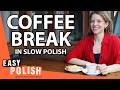 9-Minute Coffee Break Conversation (in Slow Polish) | Super Easy Polish 95