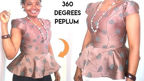 How to cut and sew  flare peplum top for beginners. #peplum #flare