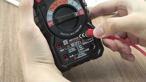 How to Test Live with KAIWEETS HT118A Multimeter?