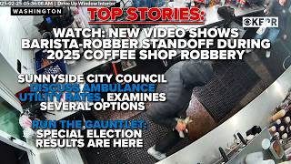 TOP STORIES: Video of an armed robbery at a coffee shop shows barista pulling a gun of her own