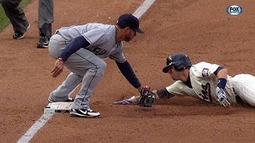 CLE@MIN: Gomes catches Dozier trying to take third