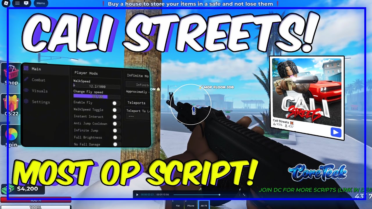 [НОВИНКА] Скрипт Cali Street на PASTEBIN | Аимбот, бесшумное прицеливание, бесконечные деньги и м...