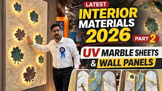 Latest Interior Materials 2026 Part 2 🔥 Uv Marble Sheets & Wall Panels | Matecia Kolkata 2026