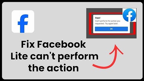 Fix Facebook Lite Can