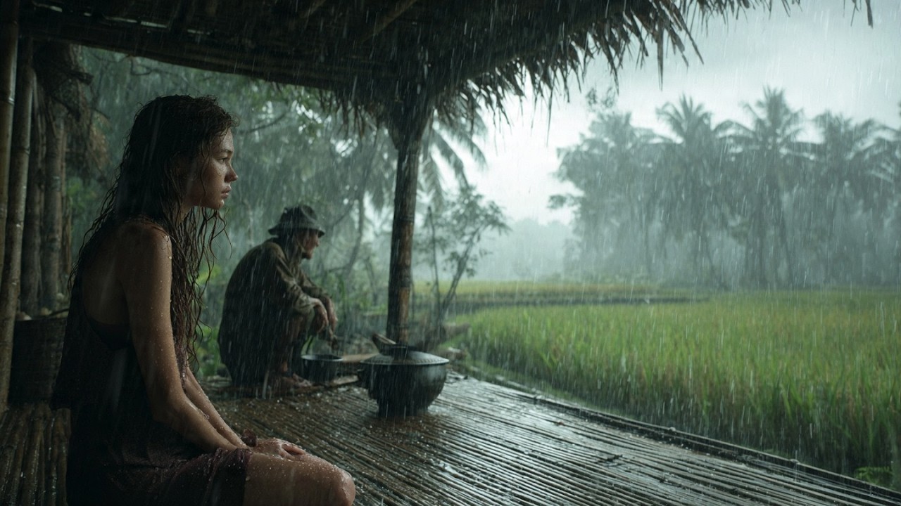 Thunderstorm at Cozy Forest Cabin | Rain Sounds for Sleeping All Night