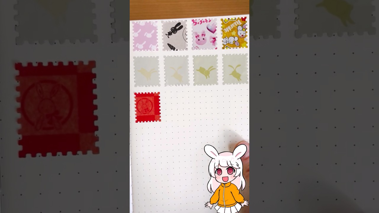 ジャンクジャーナルオーダー うさぎ Junk journal #package remake