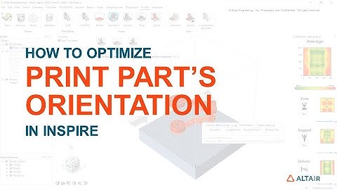 Print Part Orientation Optimization in Inspire