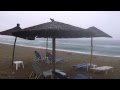 Thunderstorm in greece olympic riviera