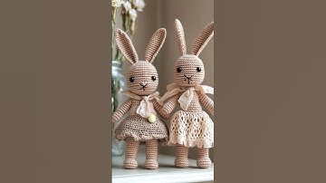 Crochet bunny ideas. AI-GENERATED #amigurumi #eastercrochet #crochetdiy #crochetpattern