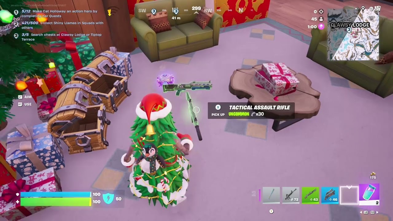 Fortnite Winterfest Zero Builds Battle Royale Squad Gameplay - 28th Crown Victory 