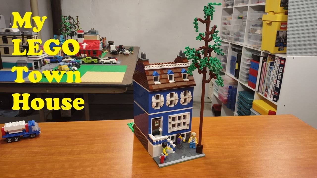 Моя самодельная модель таунхауса из LEGO.