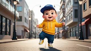 Cute baby funny dance 🤣 || Ai baby dance 😍 dance with animals #funny #babydance #cartoon #shorts