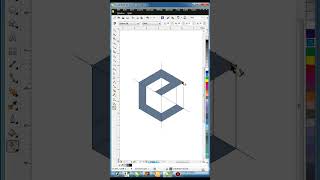 How to #design Geometric Logo In cube Shape with Coreldraw #shorts #coreldraw #coreldrawtutorial